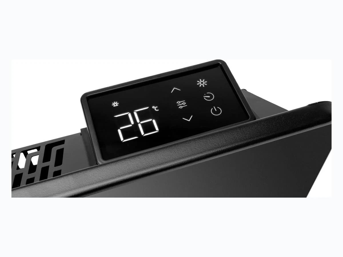 Fuave Kopenhagen 2500 Zwart elektrische kachel detail 3