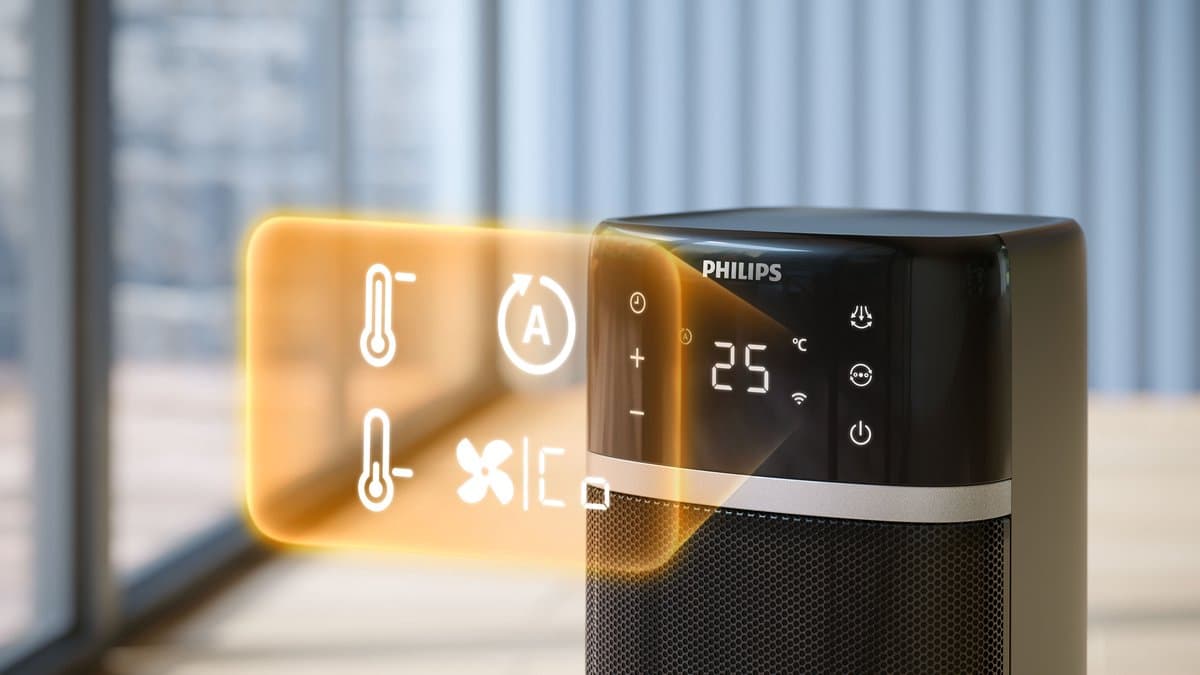 Philips 5000 Series CX5120/11 - Kachel - Keramische verwarming - 2000 Watt - Zwart productafbeelding 5