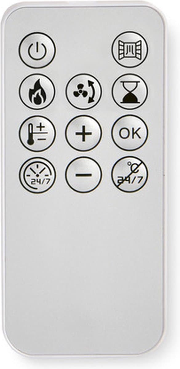 Borg Keramische Verwarming - Badkamerkachel - Kachel - -Wandkachel - 2000 watt - geschikt voor de badkamer - PTC element - met afstandsbediening productafbeelding 2